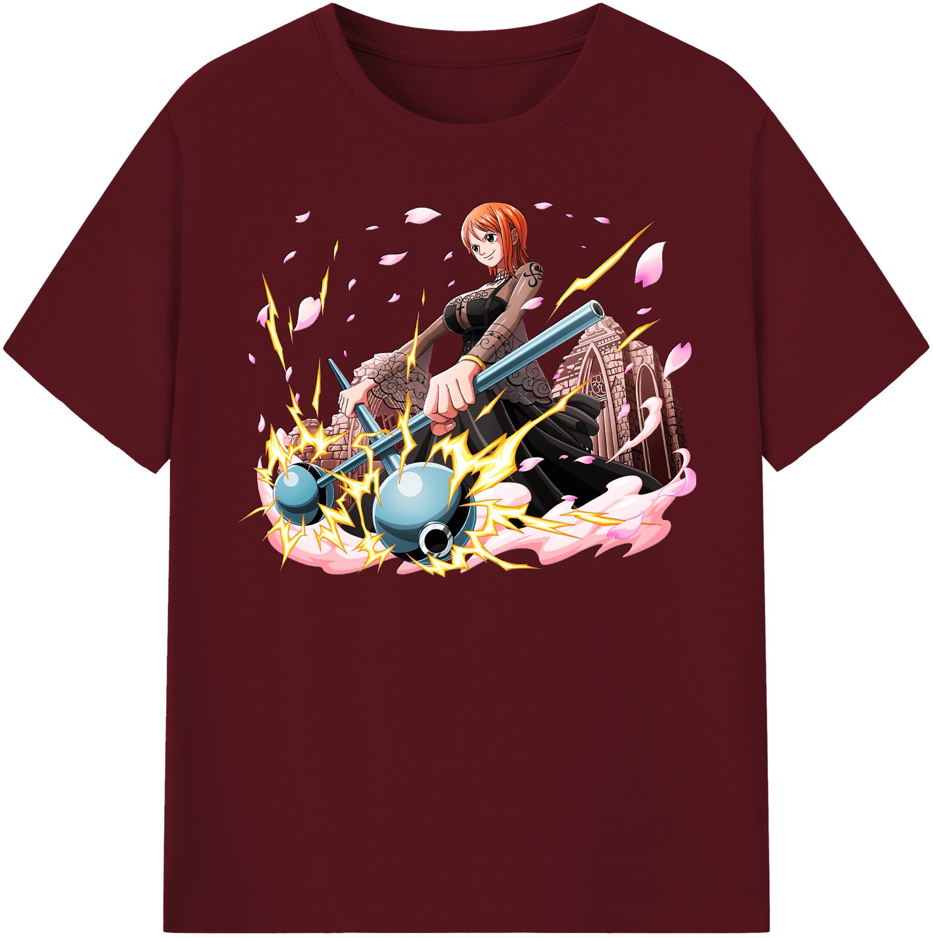 ワンピース ナミ ONE PIECE Nami 綿100％半袖Tシャツ（フロントプリント）